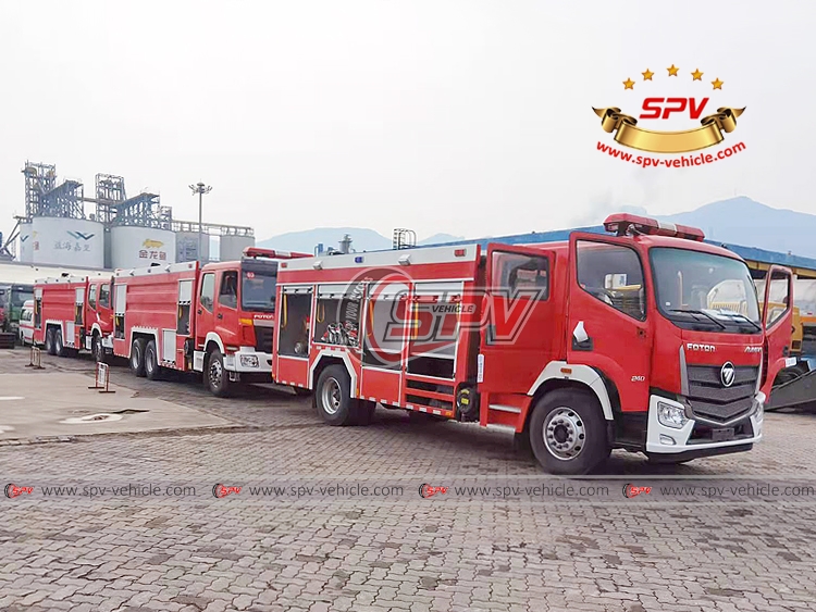 Fire Trucks in Port